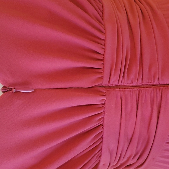 IVY BLU DRESS, size 10, rose, cap sleeve, v-neck, full pleated skirt, excellent. - Picture 9 of 11